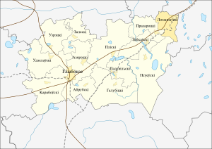 Ломашевский сельский Совет на карте