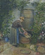 Camille Pissarro - Femme lavant une casserole (PD 590).jpg