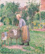 Camille Pissarro A Washerwoman at Éragny The Metropolitan Museum of Art.jpg