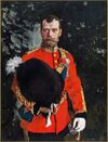 Nicholas II of Russia by V.Serov (1902, Royal Scots Dragoon Guards Museum).jpg