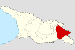 Part of Historical Kakheti in modern international borders of Georgia.svg