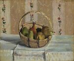 Pissarro - Pommes et poires dans un panier, 1872.JPG
