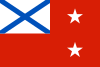 Russia, Flag of flotilla or squadron commanders 2000.svg