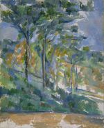 Sous-bois – La Forêt, par Paul Cézanne, Fitzwilliam Museum.jpg