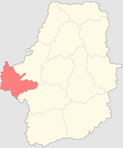 Белёвский уезд на карте