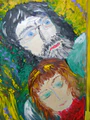Нина Горланова с мужем. Двойной портрет. Масло. 2004.jpg