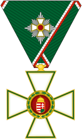 HUN Order Of Merit Commander's Cross with Star Alternative Medal.svg