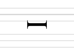 Latin epigraphic letter sideways I.svg