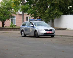Police car in Minsk, Belarus 190915 1.jpg