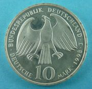 Реверс монеты 350 лет Вестфальского мира