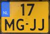 17-MG-JJ motorcycle license plate of the Netherlands.jpg