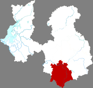 Яньшань на карте