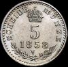 GOW 5 kreuzer 1858 V reverse.jpg