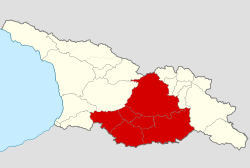 Part of Historical Kartli (Inner, Lower and Upper) in modern international borders of Georgia.svg