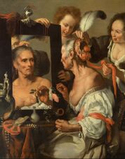 Бернардо Строцци. «Старая кокетка», ок. 1637 года