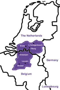 Карта Брабантского герцогства