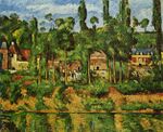 Château de Médan, par Paul Cézanne, Yorck.jpg