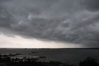 Heavy clouds over Salt Lake, Calcutta.JPG