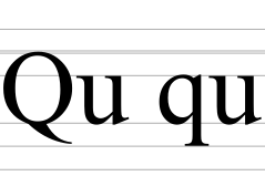 Latin digraph Q U.svg