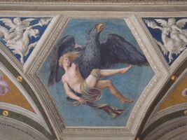 Sala di galatea, ganimede.JPG