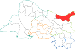 Кантон на карте департамента Буш-дю-Рон