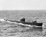 Hm Submarine Excaliber at Sea. October 1961. A15503A.jpg