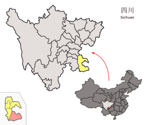 Гулинь на карте