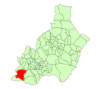 Расположение муниципалитета Берха на карте провинции