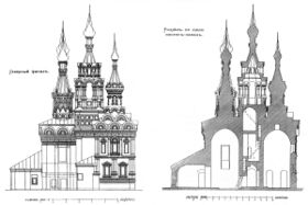 Putinki church drawing by S.U.Solovyov, 1890s.jpg