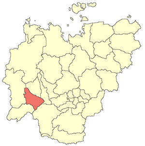 Сунтарский улус (район) на карте