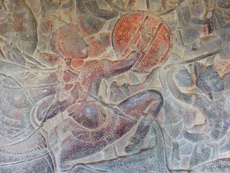 008 Kurukshetra Warrior at Angkor Wat, Cambodia.jpg