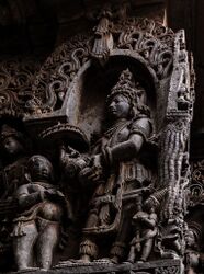 Emperor Mahabali with Vamana avatar of Vishnu.jpg