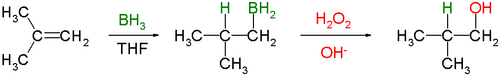 Hydroboration-oxidation reaction.png