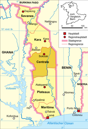 Центральная область на карте