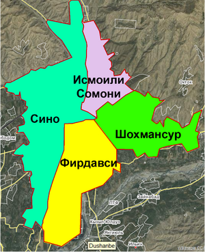 район Фирдавси на карте