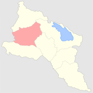 Эчмиадзинский уезд на карте