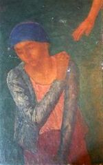 Girls on the green (fragment) by Petrov-Vodkin (priv.col).jpg