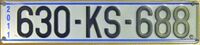 Kosovo license plate 2011.jpg