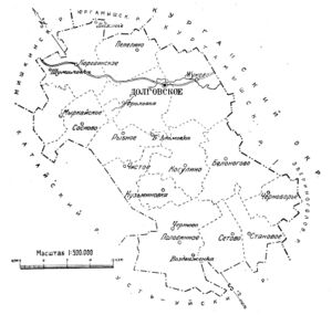 Долговский район на карте