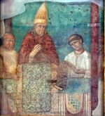 Giotto, bonifacio VIII proclama il giubileo del 1300, frammento 02.jpg