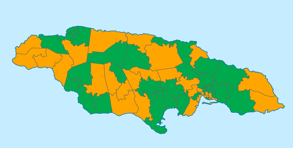 Jamaican general election, 2016.svg