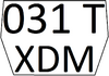 Kazakhstan tractor license plate (old).png