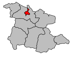 Кантон на карте департамента Арьеж