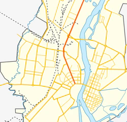 На карте города