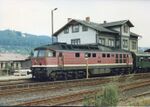 DR 132 553 with P-Zug at Wasungen to Eisenach. Aug 1991.jpg