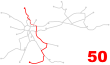 Krakow tram line 50.svg