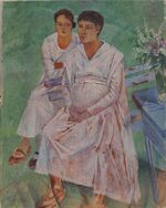 Motherhood by Petrov-Vodkin (1922, Priv.col).jpg