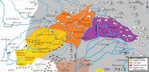 Territories of the Zunbils, Turk Shahis and Kashmir circa 710 CE.jpg