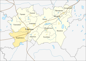 Коробовский сельский Совет на карте