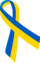 Blue and yellow ribbon UA